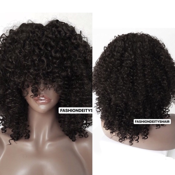 TONI 18” BLACK CURLY FRO NATURAL GIRL WIG *NWT* main image 6